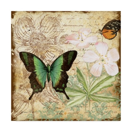 Jean Plout 'Inspirational Butterflies 3' Canvas Art,18x18